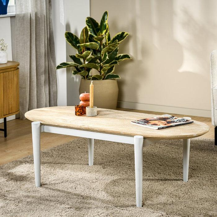 dimehouse Scandinavische Salontafel Kylie Ovaal Mangohout 120x60 cm