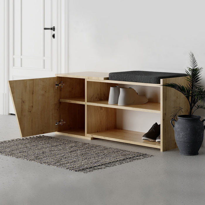 Dimehouse Schoenenkast Fiona Eik Melamine 104x37x47 Cm