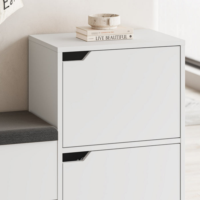 Dimehouse Schoenenkast Haven Wit Melamine 101 5x80 5x35 5 Cm