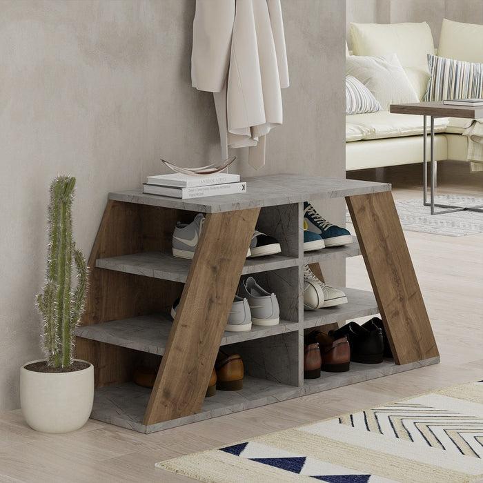 Dimehouse Schoenenkast Pyramid Naturel Melamine 105 5x50x37 5 Cm