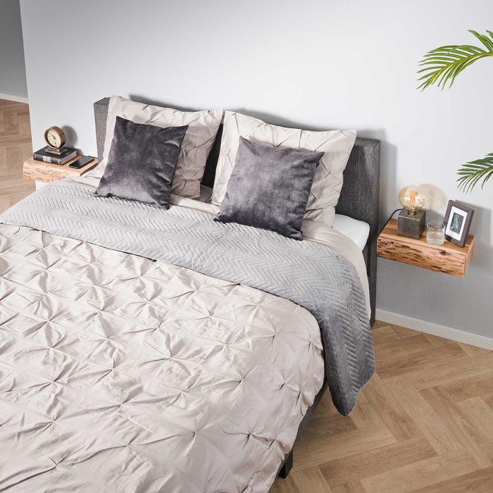 Dimehouse Set Van 2 Zwevende Nachtkastjes Acaciahout Freya Groot