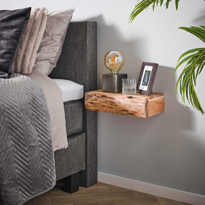 dimehouse Set van 2 Zwevende Nachtkastjes Acaciahout Freya Groot