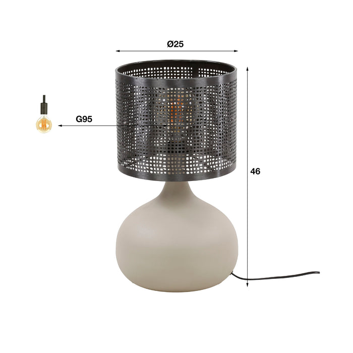 Dimehouse Tafellamp Avelie Organisch Druppel Ø25 Cm