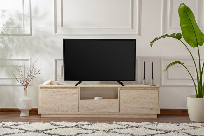 Dimehouse TV Meubel Beige Melamine Flare 42x160x29 5 Cm