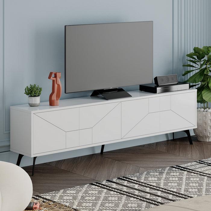 Dimehouse TV Meubel Dune Wit Melamine 180x50x29 6 Cm