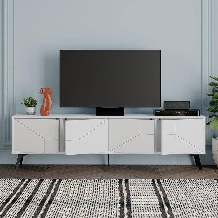 Dimehouse TV Meubel Dune Wit Melamine 180x50x29 6 Cm