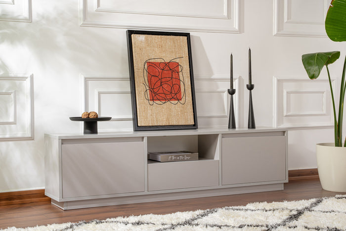 Dimehouse TV Meubel Grijs Melamine Flare 42x160x29 5 Cm