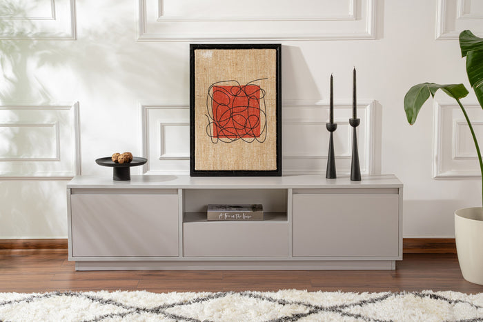 Dimehouse TV Meubel Grijs Melamine Flare 42x160x29 5 Cm