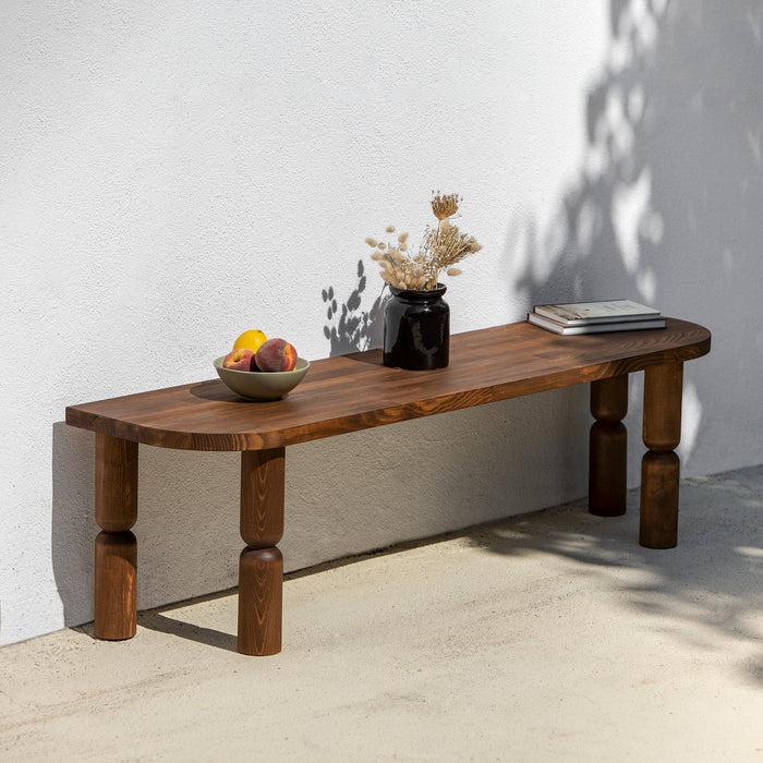 Dimehouse TV Meubel Ida Donker Walnoot Hout 140x40x35 Cm