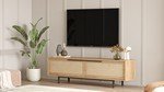 Dimehouse TV Meubel Kosmos Walnoot Eik Melamine 160x45 1x35 5 Cm