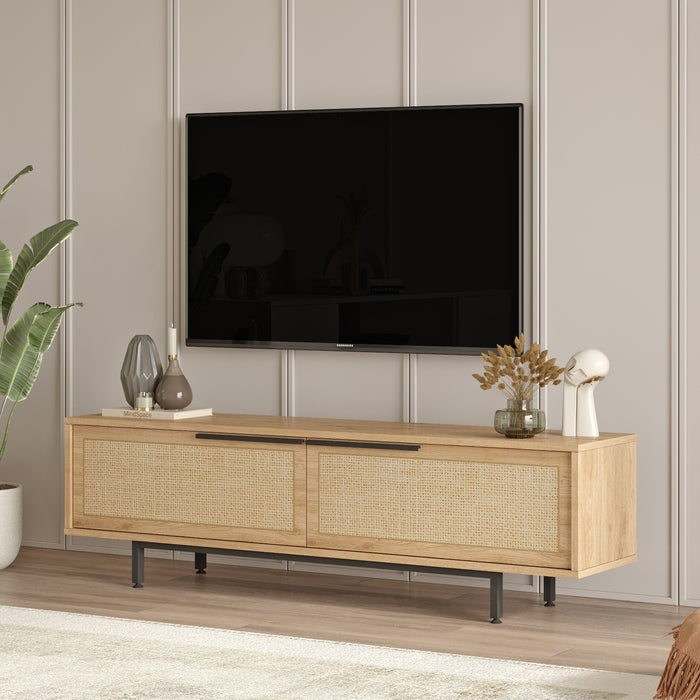 Dimehouse TV Meubel Kosmos Walnoot Eik Melamine 160x45 1x35 5 Cm