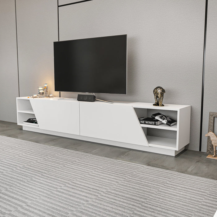Dimehouse TV Meubel Rhodes Wit Melamine 240x47 4x37 1 Cm