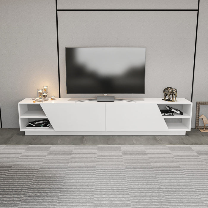 dimehouse TV Meubel Rhodes Wit Melamine 240x47 4x37 1 cm