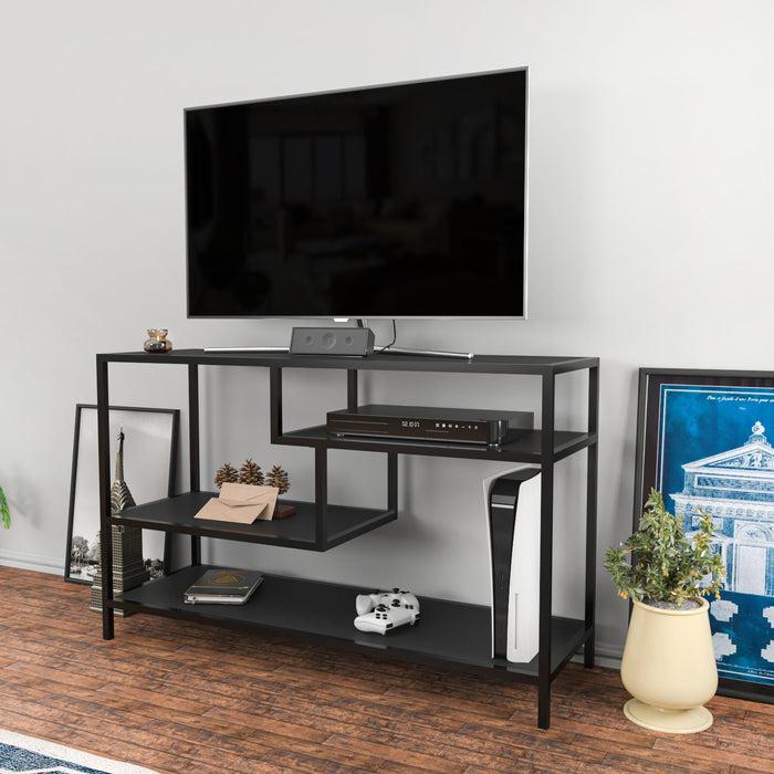 Dimehouse TV Meubel Robbins Black Antraciet Zwart Melamine 120x75x39 Cm