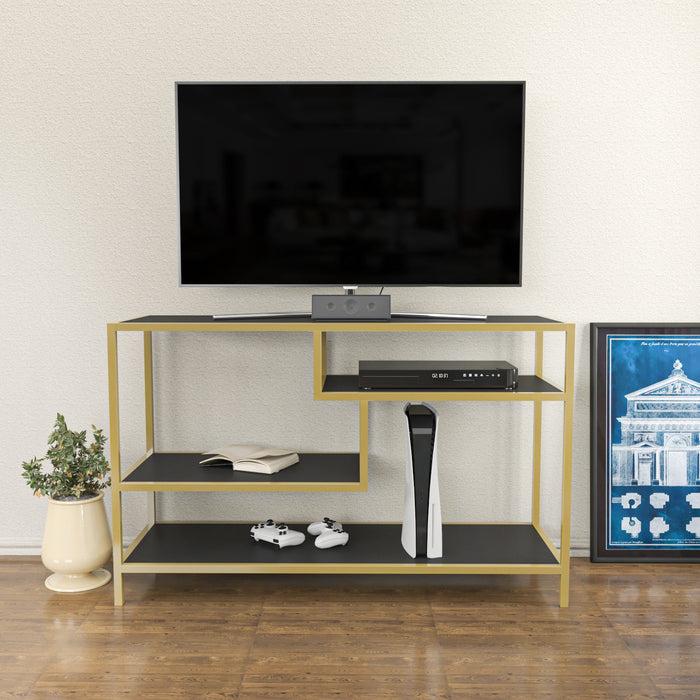 dimehouse TV Meubel Robbins Gold Goud Antraciet Melamine 120x75x39 cm