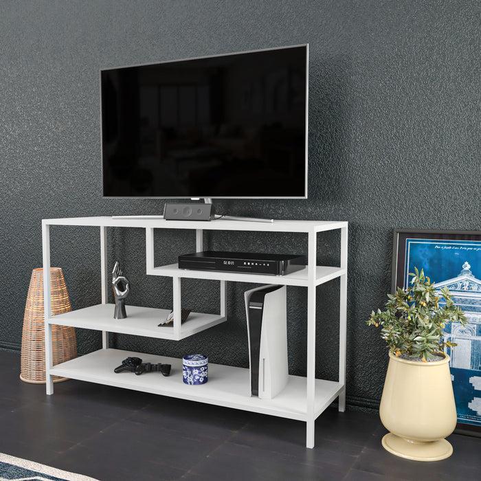 Dimehouse TV Meubel Robbins White Wit Melamine 120x75x39 Cm
