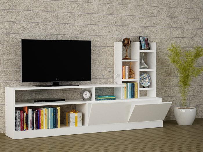 Dimehouse TV Meubel Set Dolunay Wit Melamine 164 4x91 3x25 Cm