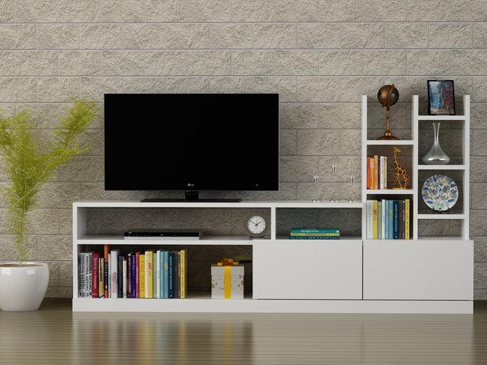 dimehouse TV Meubel Set Dolunay Wit Melamine 164 4x91 3x25 cm