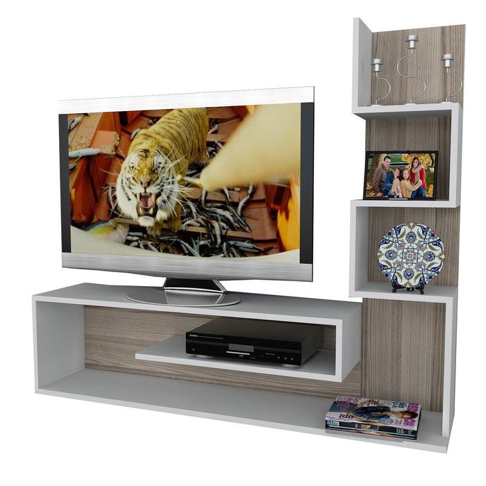 Dimehouse TV Meubel Set Metehan Wit Cordoba Melamine 120x33 1x Cm