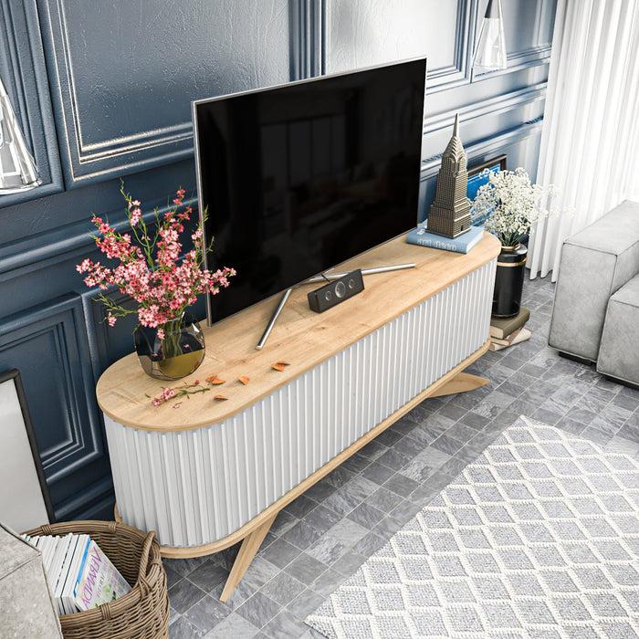 Dimehouse TV Meubel Stor Saffier Wit Melamine 180x60x43 Cm