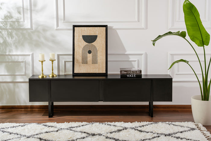 Dimehouse TV Meubel Zwart Melamine Blitz 50x180x29 5 Cm