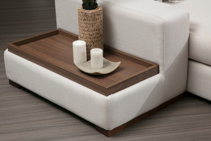 Dimehouse U Hoekbank Rechts Loop Beige - Met Hocker & Tafel