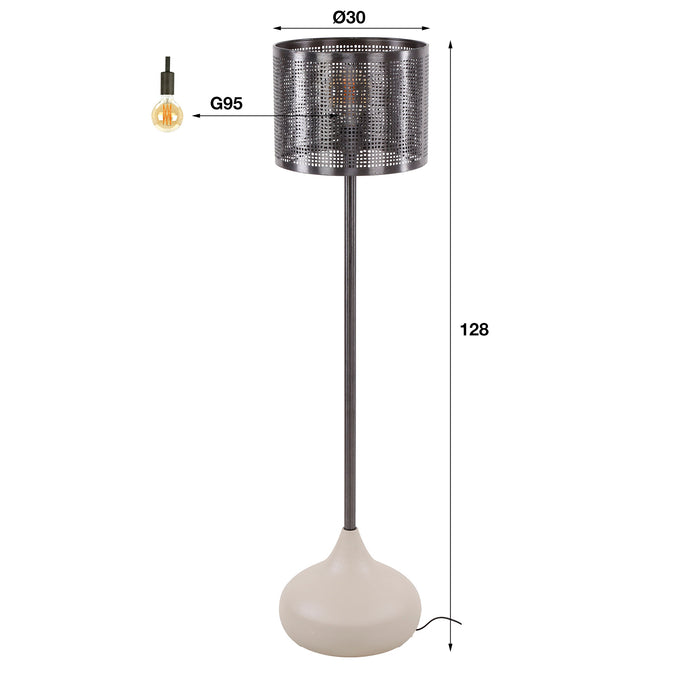 Dimehouse Vloerlamp Avelie Organisch Druppel Ø31 Cm