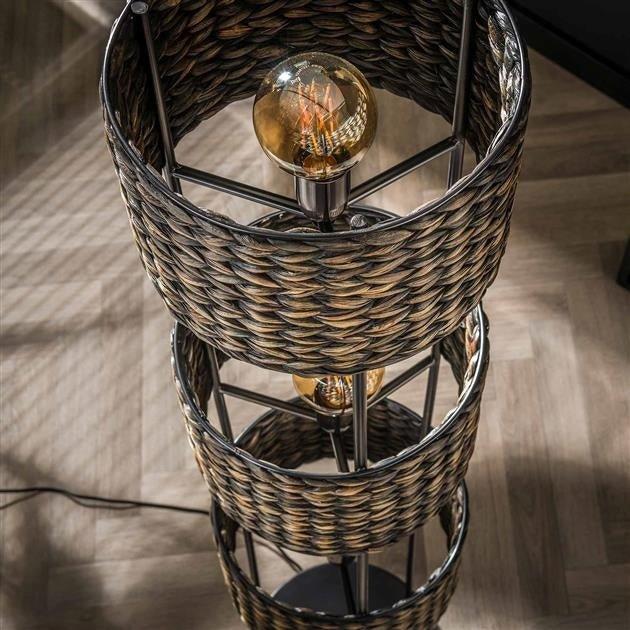 Dimehouse Vloerlamp Demi 3-Lichts Waterhyacint Toren