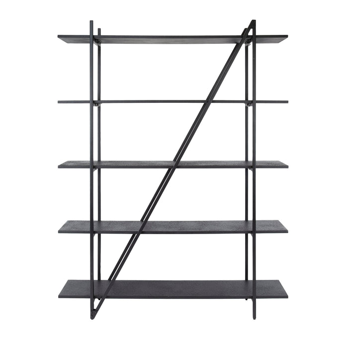 Dimehouse Wandkast Loek 5-laags Metaal Grijs 140 Cm