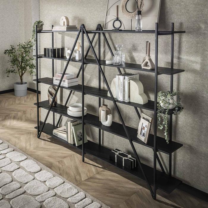 Dimehouse Wandkast Loek 5-laags Metaal Grijs 220 Cm