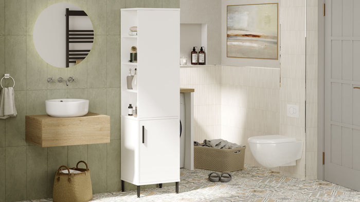 Dimehouse Wandkast Nimbus Wit Melamine 45x173 6x35 5 Cm