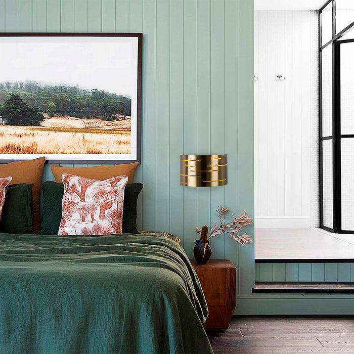 Dimehouse Wandlamp 1-lichts Bronskleurig Metaal Mesa