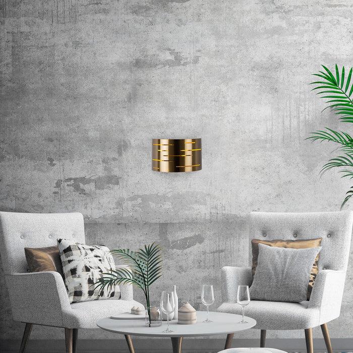 dimehouse Wandlamp 1-lichts Bronskleurig Metaal Mesa