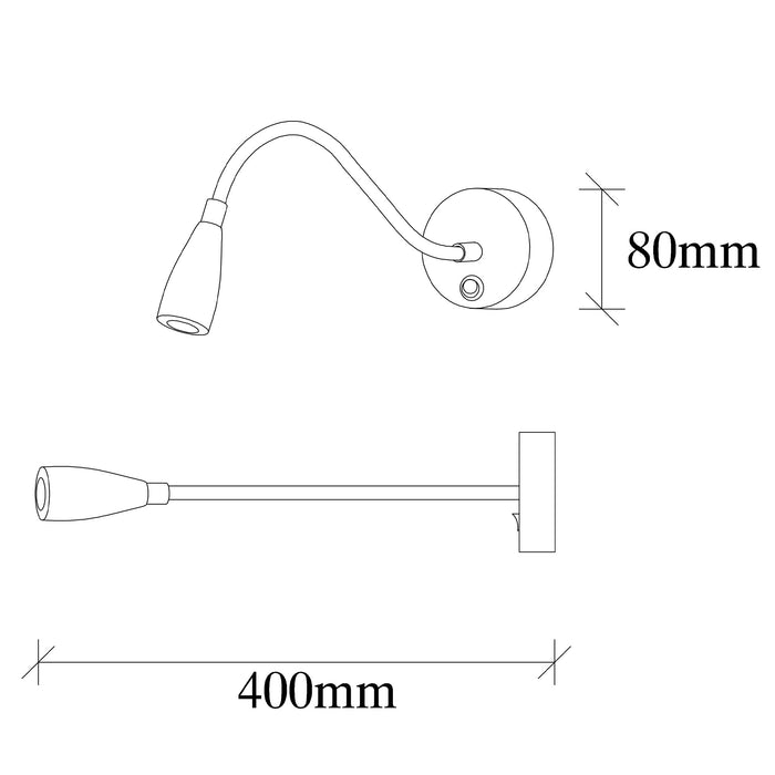 Dimehouse Wandlamp 1-lichts Bronskleurig Metaal Veridia