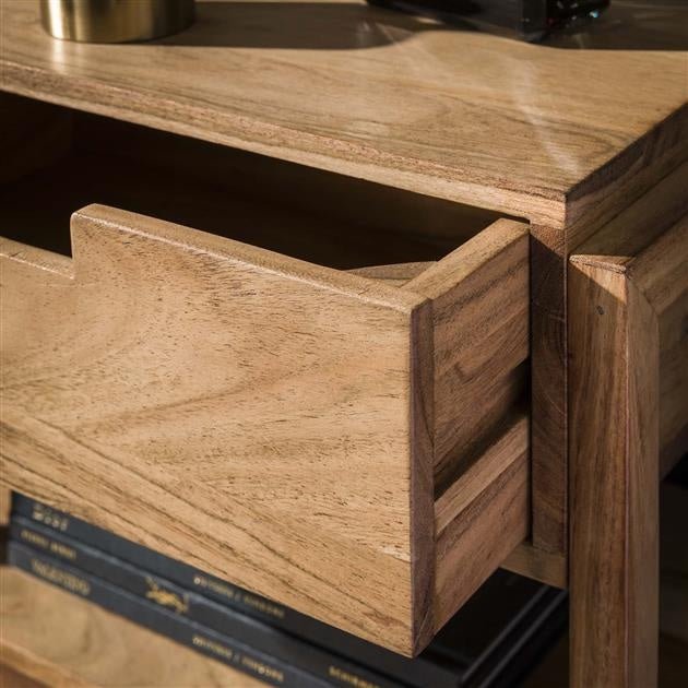 Dimehouse Zwevend Nachtkastje Mitchel Acaciahout 1 Lade