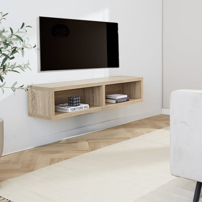 dimehouse Zwevend TV Meubel Bernie Robson Eiken Melamine 145x30x35 cm