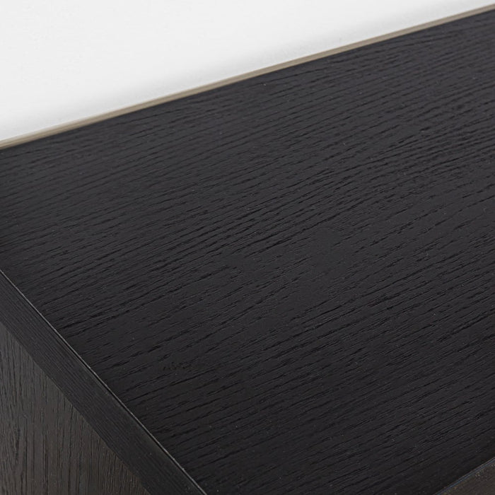 Dimehouse Zwevend TV Meubel Zwart Melamine Bernie 125x30x35 Cm