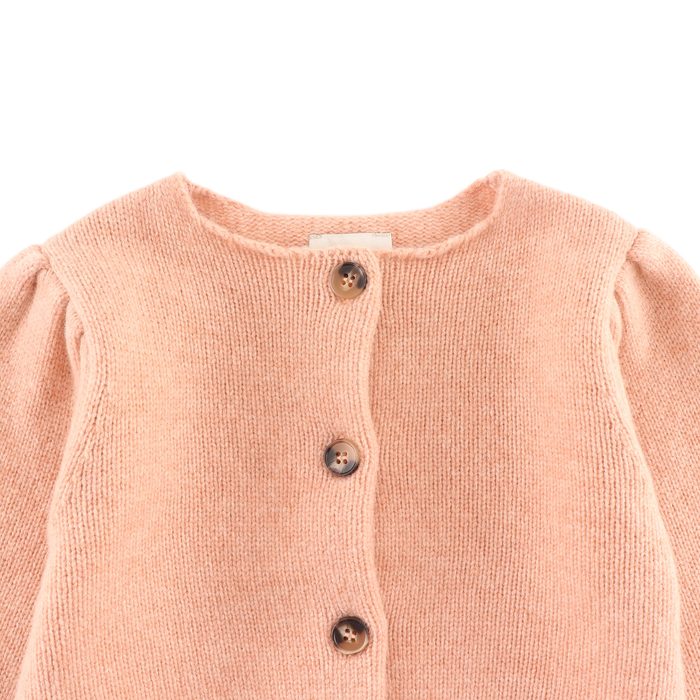 Donsje Amynda Merino Wool Cardigan | Cloudy Rose Melange
