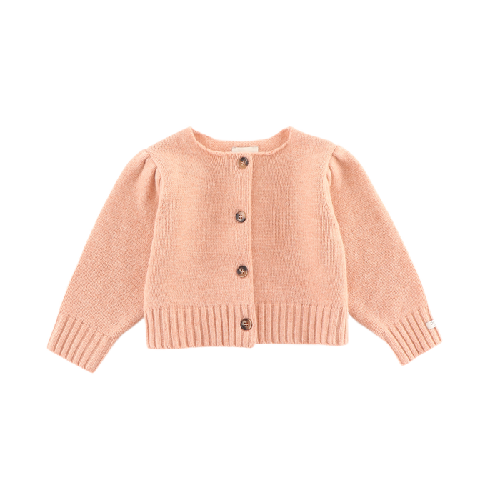 donsje Amynda Merino Wool Cardigan | Cloudy Rose Melange