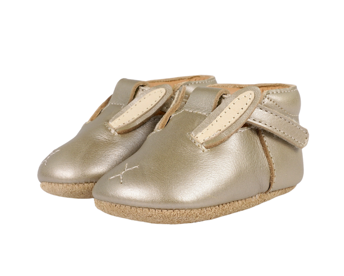 donsje Blinc Shoes | Bunny | Champagne Metallic Leather