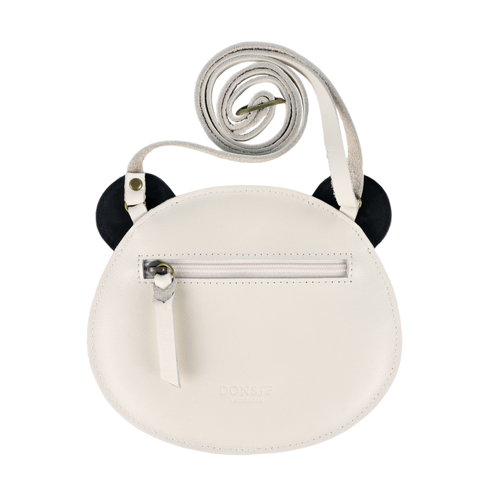 Donsje Britta Classic Purse | Panda | Off White Leather
