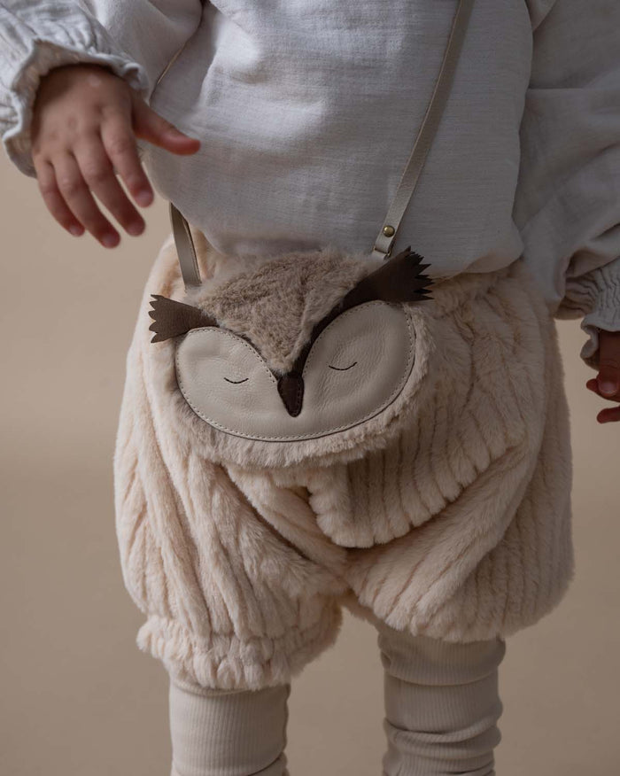 Donsje Britta Exclusive Purse | Owl | Ivory Classic Leather