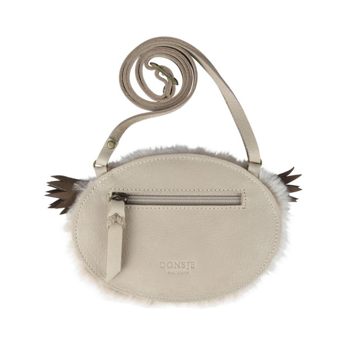 Donsje Britta Exclusive Purse | Owl | Ivory Classic Leather