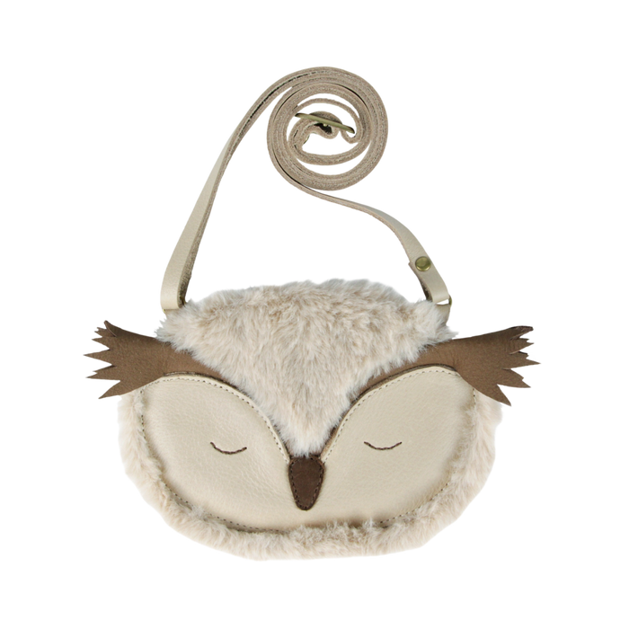 donsje Britta Exclusive Purse | Owl | Ivory Classic Leather