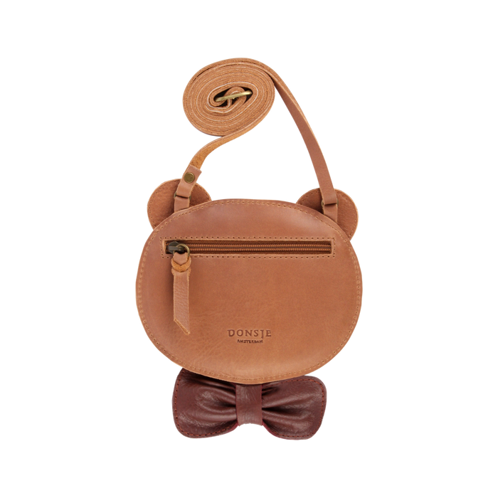 Donsje Britta Exclusive Purse | Winter Bear | Cognac Classic Leather