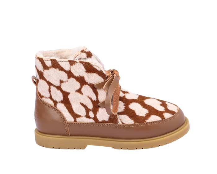 Donsje Buddy Exclusive Boots | Brown Spotted Cow Hair