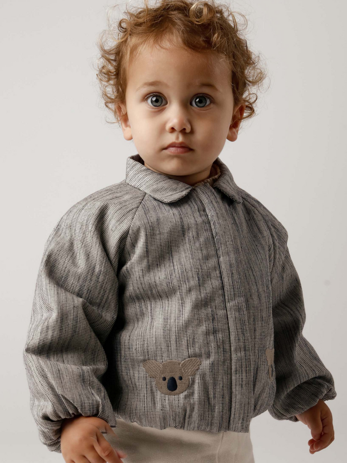 Donsje Corneel Jacket | Koala | Blue Marine - White Striped