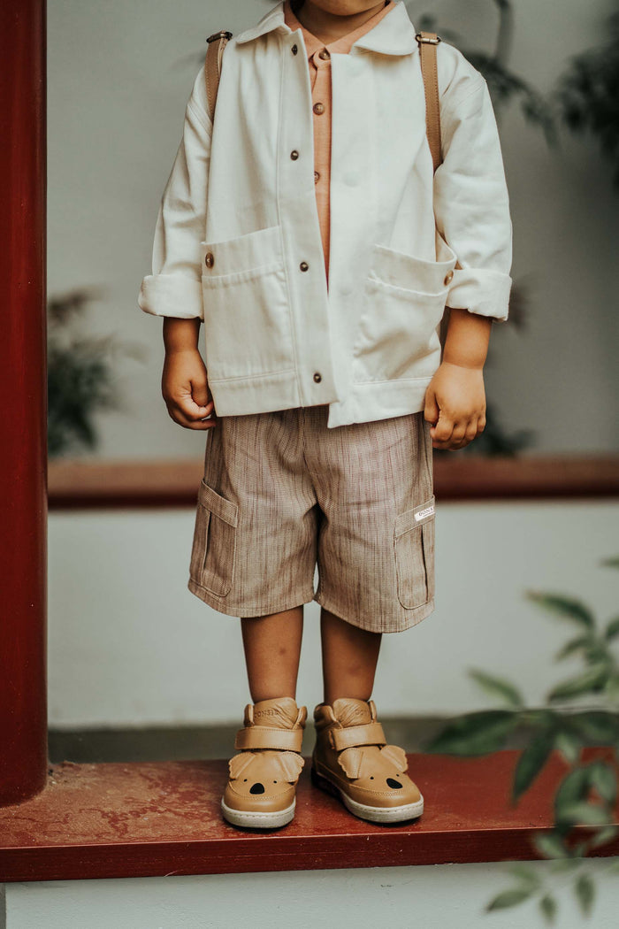 Donsje Aleid Shorts | Rust - White Striped