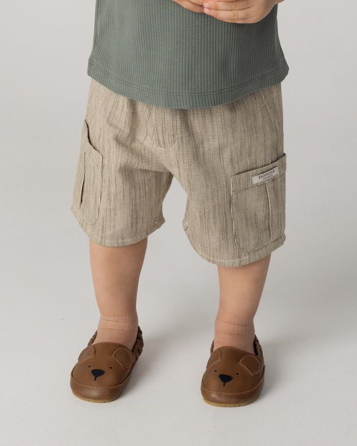 Donsje Aleid Shorts | Sesame - White Striped