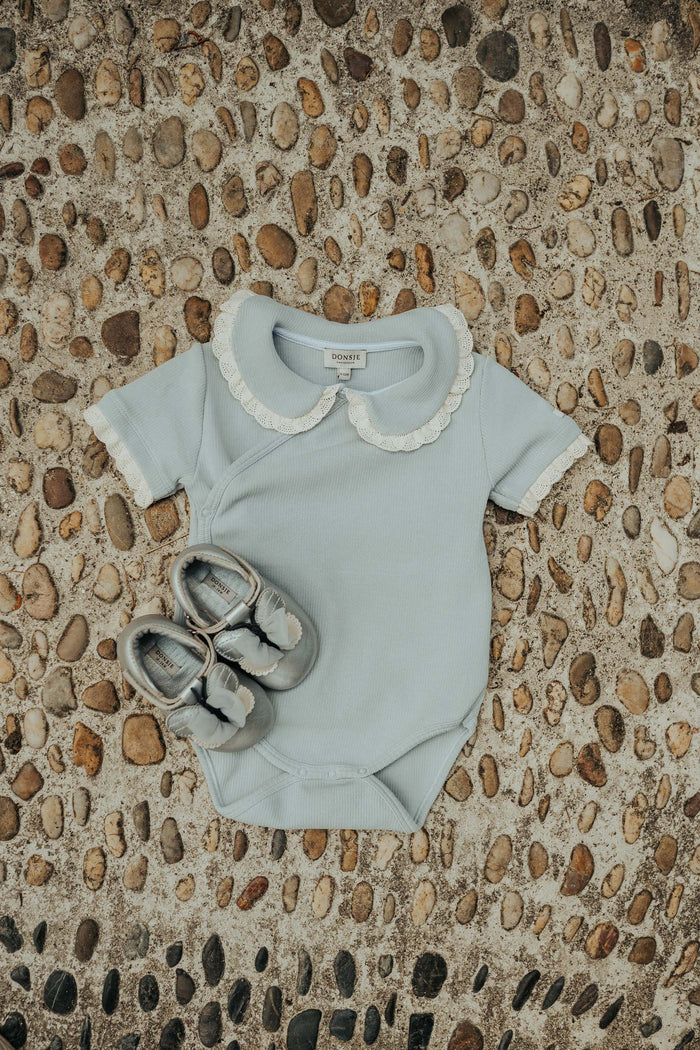 Donsje Amdy Shoes | Silver Grey Metallic Leather